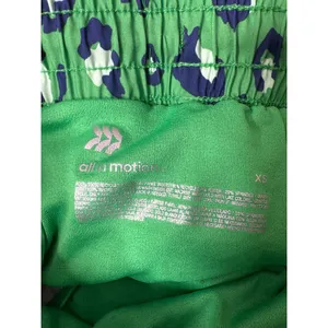All In Motion XS Green Blue Leopard Print Active Lined Shorts thumbnail 3