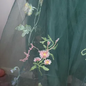 Green Embroidered Tulle Corset Mini Dress 12 Fairycore Prom Homecoming Formal thumbnail 7