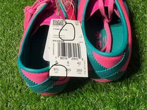 Adidas taekwondo pink with green. Women’s 9.5. World Cup specials (I think) thumbnail 4