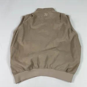 Zero Restriction Vest Womens Medium Tan Golf Made USA Morgan Stanley Snap Neck‎ thumbnail 8