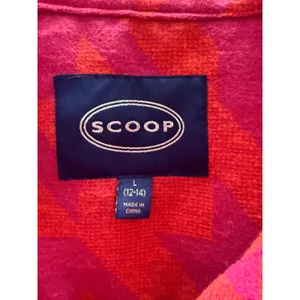Scoop Oversized Houndstooth Wool Blend Shacket Pink Orange L 12 14 NWT NEW‎ thumbnail 6