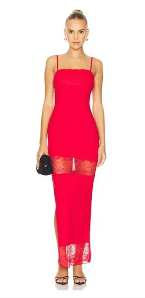 NWT Superdown Gemma Maxi Dress in Red, size XS thumbnail 4