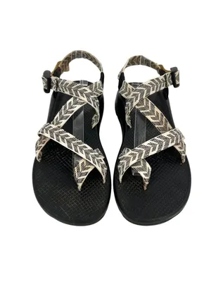 Chacos Z2 Classic Sandals Trine Black White Adjustable Straps Size 10 thumbnail 2