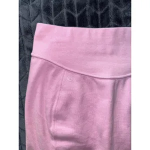 Lululemon Women's Skirt‎ Scuba High Rise Mini Vitapink Cotton Fleece Sz Small thumbnail 2