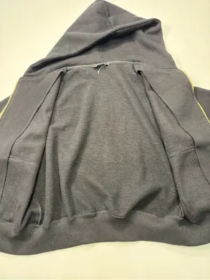 Pretty Garden Black Zip Hoodie with Gold Full-Zip Closure thumbnail 6