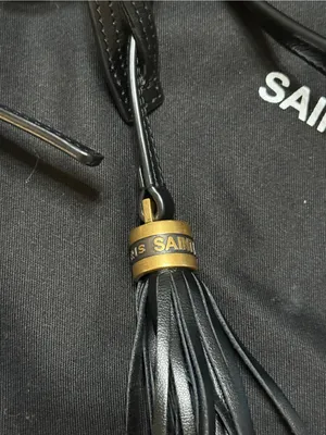 Saint Laurent Lou Black YSL Camera Bag with Tassel Crossbody thumbnail 8