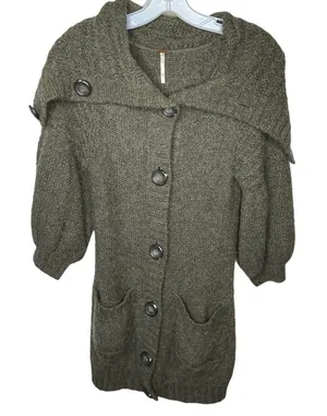 Free People Wool Blend Cardigan Sweater thumbnail 1
