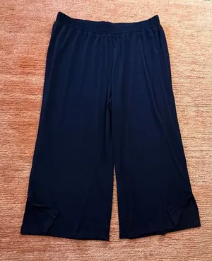 Simonton Says 1X Navy Wide Leg Culottes Pull On Pants thumbnail 1