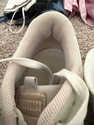 Puma Women's White Platform Sneakers with Pastel Pink & Light Gray Accents thumbnail 8