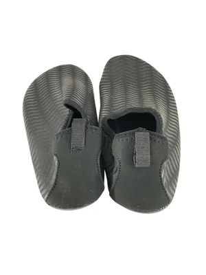 Womens Water Shoes Slip On Fabric Lightweight Striped Black 36/37 US 5/6 thumbnail 3