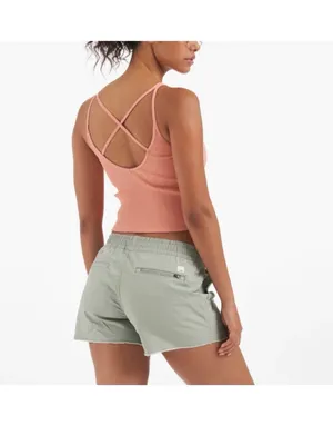 Vuori Ribbed Crop Tank Size Small thumbnail 2