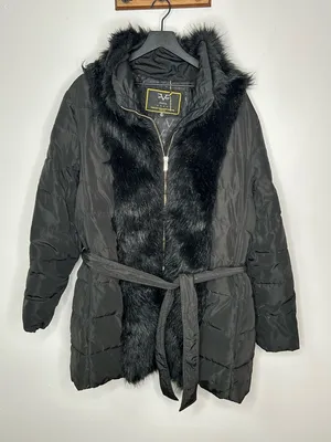 Versace 1969 Faux Fur-Accent Coat thumbnail 1