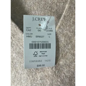 J.Crew Extra Soft Yarn Sweater Wool Brown Collared Pullover Preppy Quiet Luxury thumbnail 6