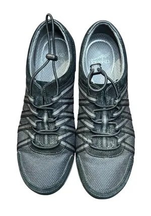 Dansko Shoes Womens Size 9.5 Gray Leather Mesh Lace Up‎ Comfort Walking Sneakers thumbnail 1
