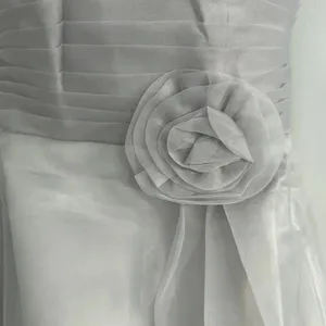 Source Unknown Silver Chiffon Mini Party‎ Dress thumbnail 5