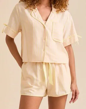 NEW Altar’d State Butter Yellow and Pink Striped Lounge Set Size XXL NWT thumbnail 1