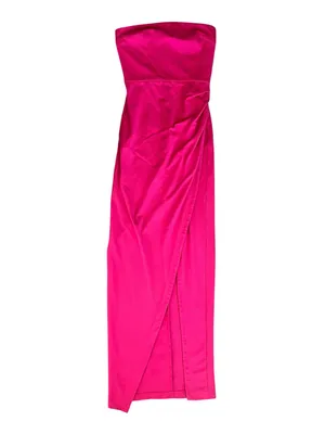 NBD Revolve Women’s Lucilda Strapless Bodycon Gown Hot Pink Maxi Dress thumbnail 2
