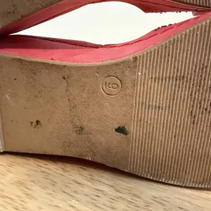Atalina Red Mid Wedge strap Comfort Sandals Flower Womens Size 9‎ Shoe thumbnail 10