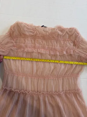 Topshop sheer pink tulle dress thumbnail 4