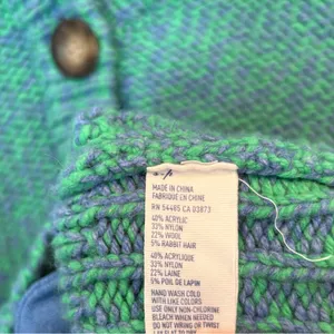 American Eagle Green Marled‎ Knit Button Front Cardigan Size Small thumbnail 7