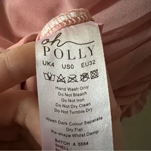 Oh Polly CORSICA Embellished Strap Cut Out Midi Dress in Rose size 0 thumbnail 5
