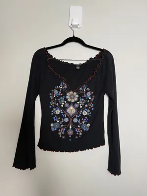 Y2K Womens Graphic Long Sleeve Shirt thumbnail 4