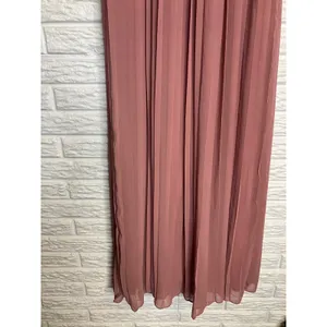 ModCloth Maxi Dress Womens Medium Pink Excellent‎ Pleated Chiffon V-Neck Formal thumbnail 5