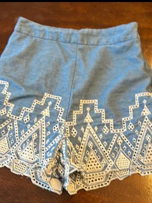 GB Blue/White Shorts with Side Zipper Size Small thumbnail 3