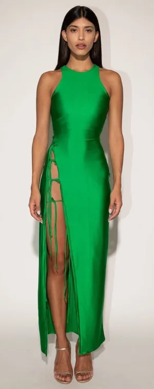Mother of All Nela Green Maxi Dress – Size Medium – NWT thumbnail 1
