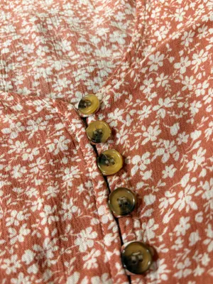 Coral Floral Top thumbnail 3