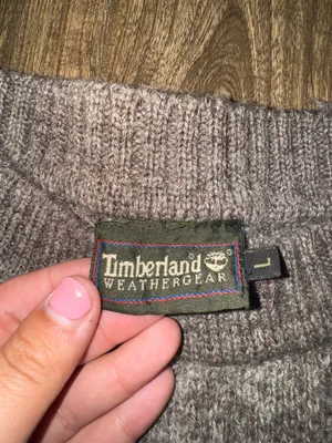 Vintage Timberland 100% Wool Sweater - Large thumbnail 3