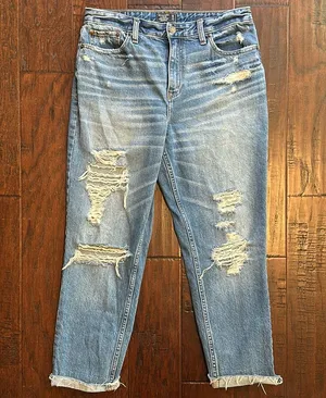 Abercrombie & Fitch Annie High Rise Girlfriend Jeans 29 / 8 thumbnail 1