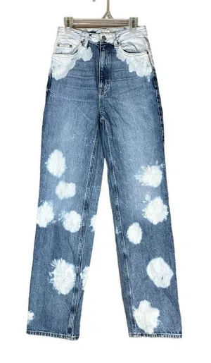 Pacsun 90’s Boyfriend High Rise‎ Straight Leg Bleached Jeans Size 24 thumbnail 1