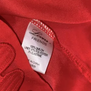 Lovers + friends Caspian red lace sleeveless party cocktail dress size xsmall thumbnail 16