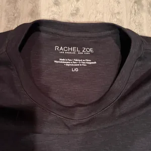 Rachel Zoe Womens Long Sleeve Slub Knit Crewneck Top Charcoal Gray Black Large thumbnail 5