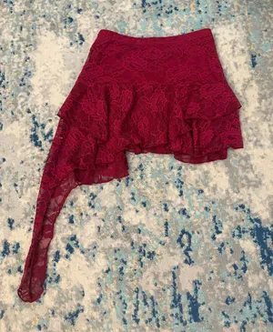 SheIn Red skirt thumbnail 1
