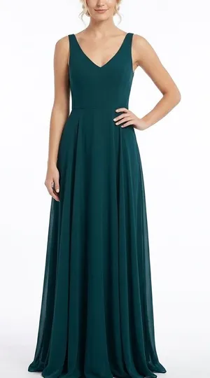 NWT Show Me Your Mumu Emerald Chiffon Maxi Bridesmaid Dress Size XL thumbnail 1