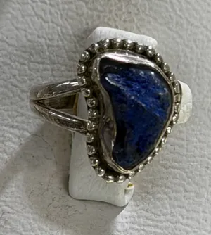 Lapis Lazuli Sterling Silver Ring thumbnail 1