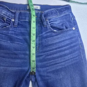 Madewell -1104 Cali‎ Demi-Boot High Rise Jeans Blue Raw Hem J0284 Size 26 thumbnail 9