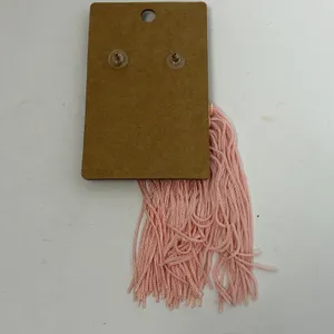 Gypsy South Pink Tassel Statement Drop Earrings Gold Tone Boho Fringe‎ New thumbnail 4