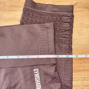 Gymshark Energy+ Seamless Cropped Leggings Size Small Adjustable- Brown thumbnail 8