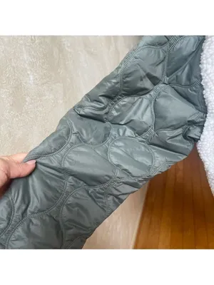 Athleta Quilted Sherpa Fleece Hybrid Jacket XL Sage Green Gorpcore, Quiet Luxury thumbnail 15