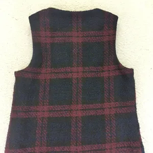 Sanctuary Women's Plaid‎ Sleeveless Vest Jacket Size Small Tweed thumbnail 8