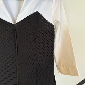 Y2K Office Siren Blouse Business Casual Corporate Goth Textured Corpcore Small thumbnail 4