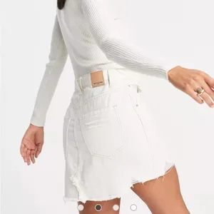 Free People Brea Cut Off Denim Skirt thumbnail 2