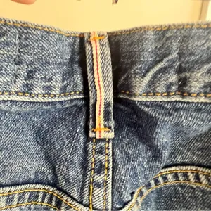 Zara Studio Wide Leg Distressed High Rise Jeans Blue Size S thumbnail 13