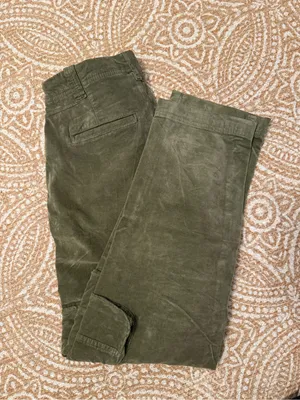 ✨EUC Free People Velvetty Olive Cargo Straight Pants Sz 0✨ thumbnail 3