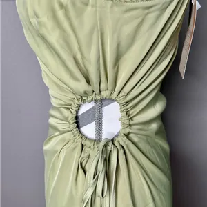 BTFBM NWT Chic One Shoulder Dress in Light Green thumbnail 4