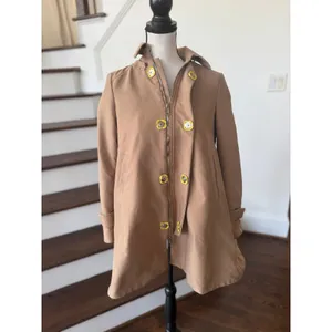 DSquared2 Oversize A-Line Swing Cropped Length Trench Coat Flaw thumbnail 2
