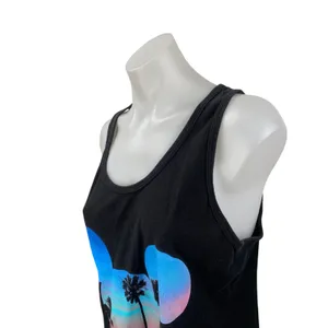 Disney Palms Mickey Mouse Prime Women's Graphic Sleeveless Tee Tank Top Size M thumbnail 2
